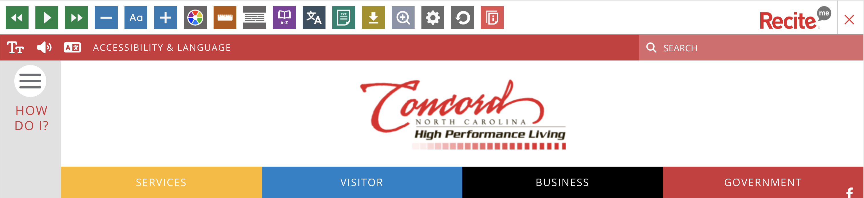 ReciteMe Accessibility and Translation Toolbar ReciteMe Accessibility and Translation Toolbar